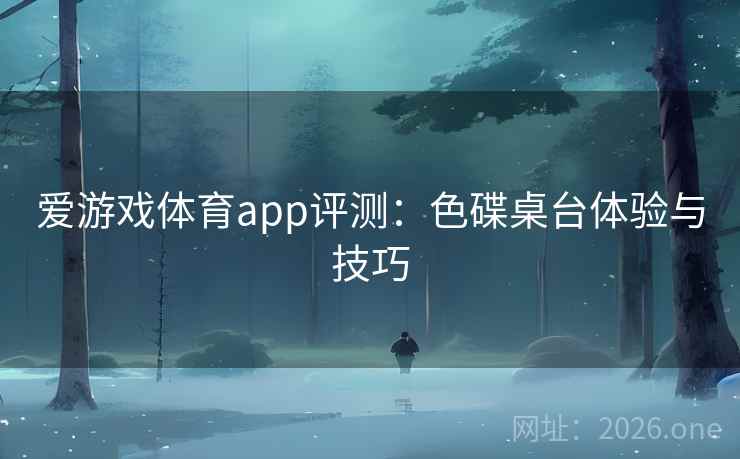 爱游戏体育app评测：色碟桌台体验与技巧  第1张