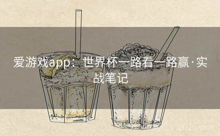 爱游戏app：世界杯一路看一路赢·实战笔记  第2张
