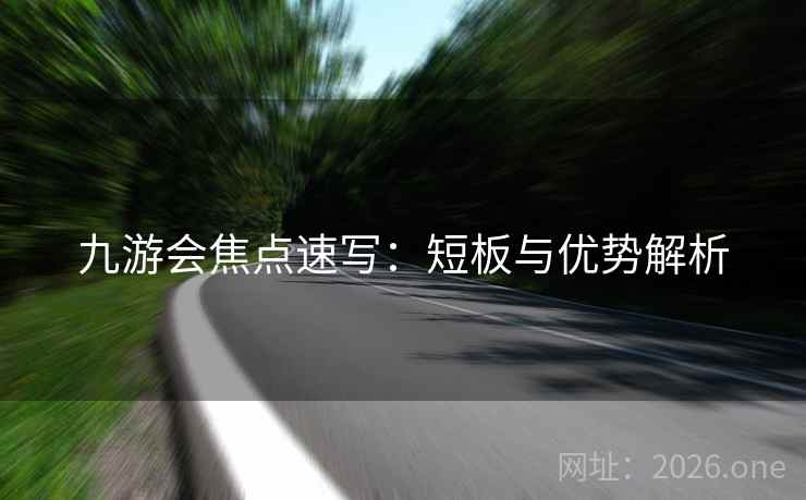九游会焦点速写：短板与优势解析  第2张