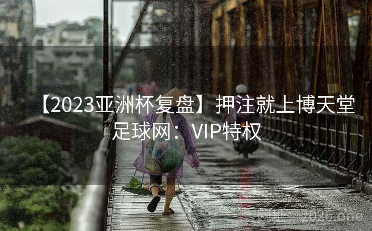 【2023亚洲杯复盘】押注就上博天堂足球网：VIP特权  第1张