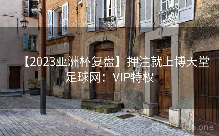 【2023亚洲杯复盘】押注就上博天堂足球网：VIP特权  第2张