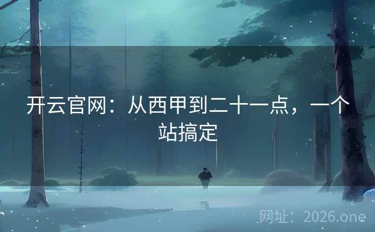 开云官网：从西甲到二十一点，一个站搞定  第2张