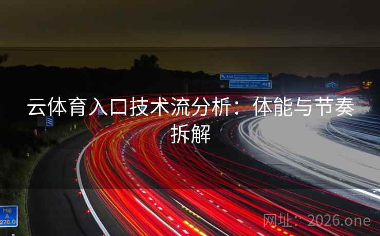 云体育入口技术流分析：体能与节奏拆解  第1张