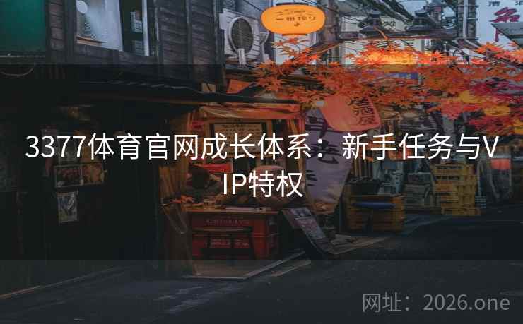 3377体育官网成长体系：新手任务与VIP特权  第2张