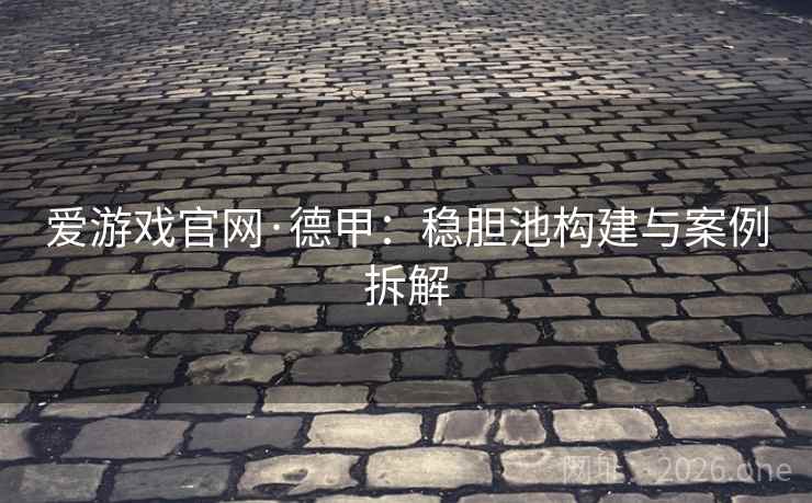 爱游戏官网·德甲：稳胆池构建与案例拆解  第2张