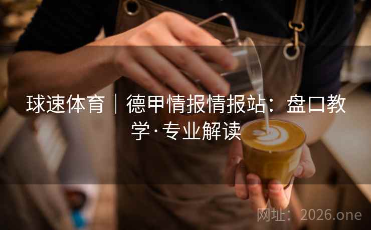 球速体育｜德甲情报情报站：盘口教学·专业解读  第1张